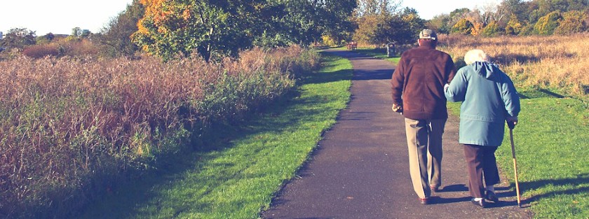 Older people walking