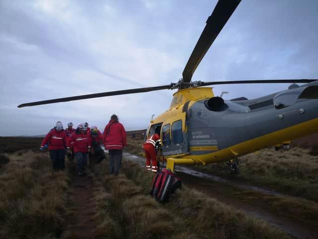 Airlifted to hospital by helicopter on New Year’s day. The second incident on Totley Moor in just a few&nbsp;months.