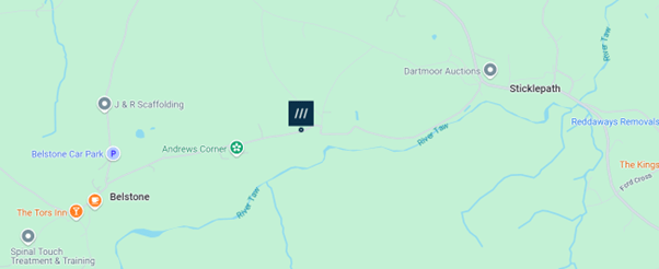 Rebeccah’s run was scarily interrupted by a group of running cows between Sticklepath and&nbsp;Belstone